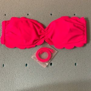 Pink Bandeau Swim Top